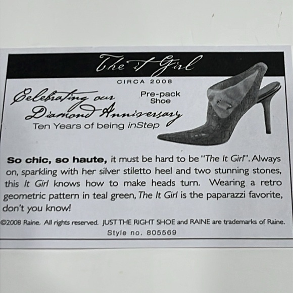 Just The Right Shoes, The It Girl, Item #805569, Step Into Summer, Raine, 2008 - Picture 10 of 12